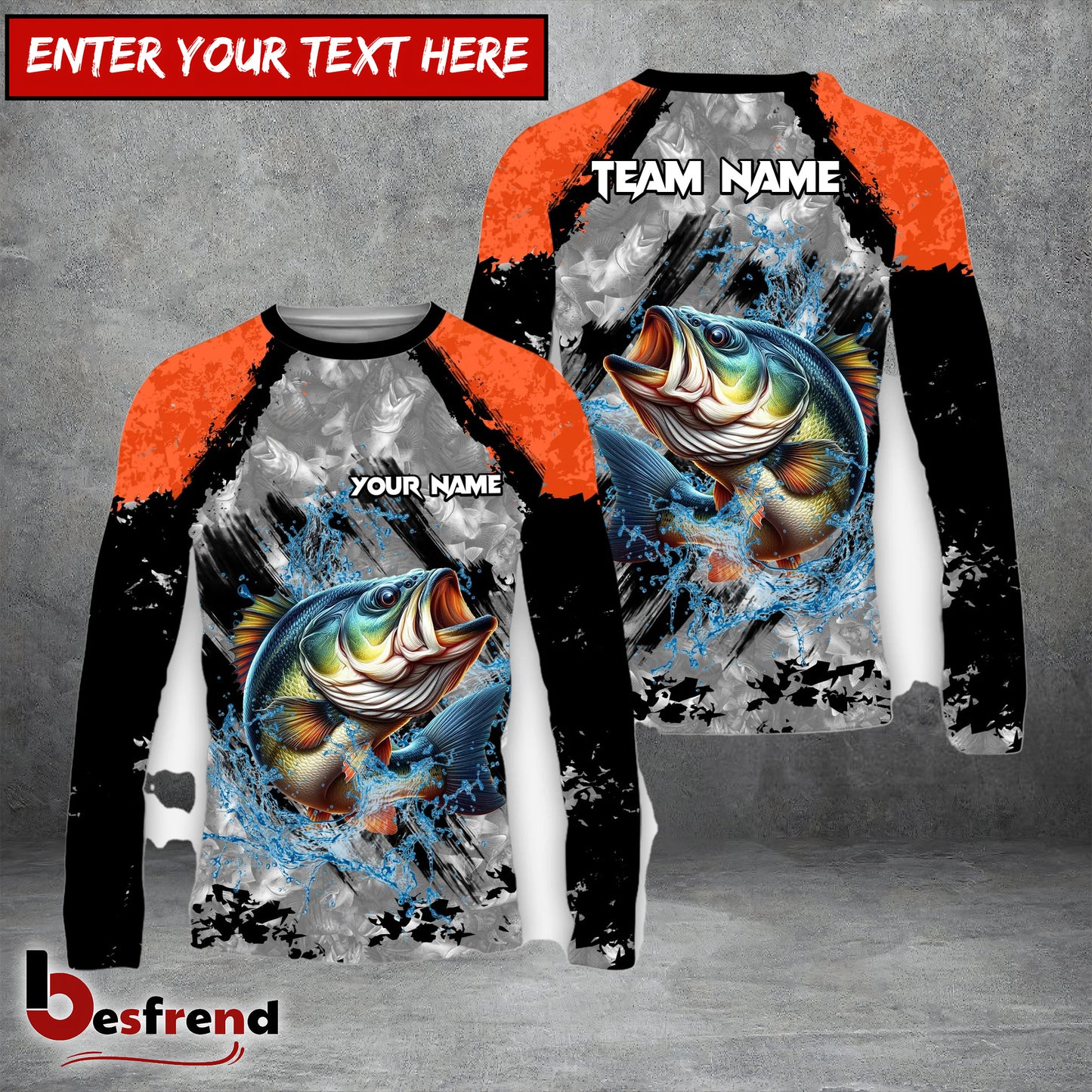 Besfrend 11 Breeds Crimson Catch Fishing Customized Name Team Name 3D Shirt