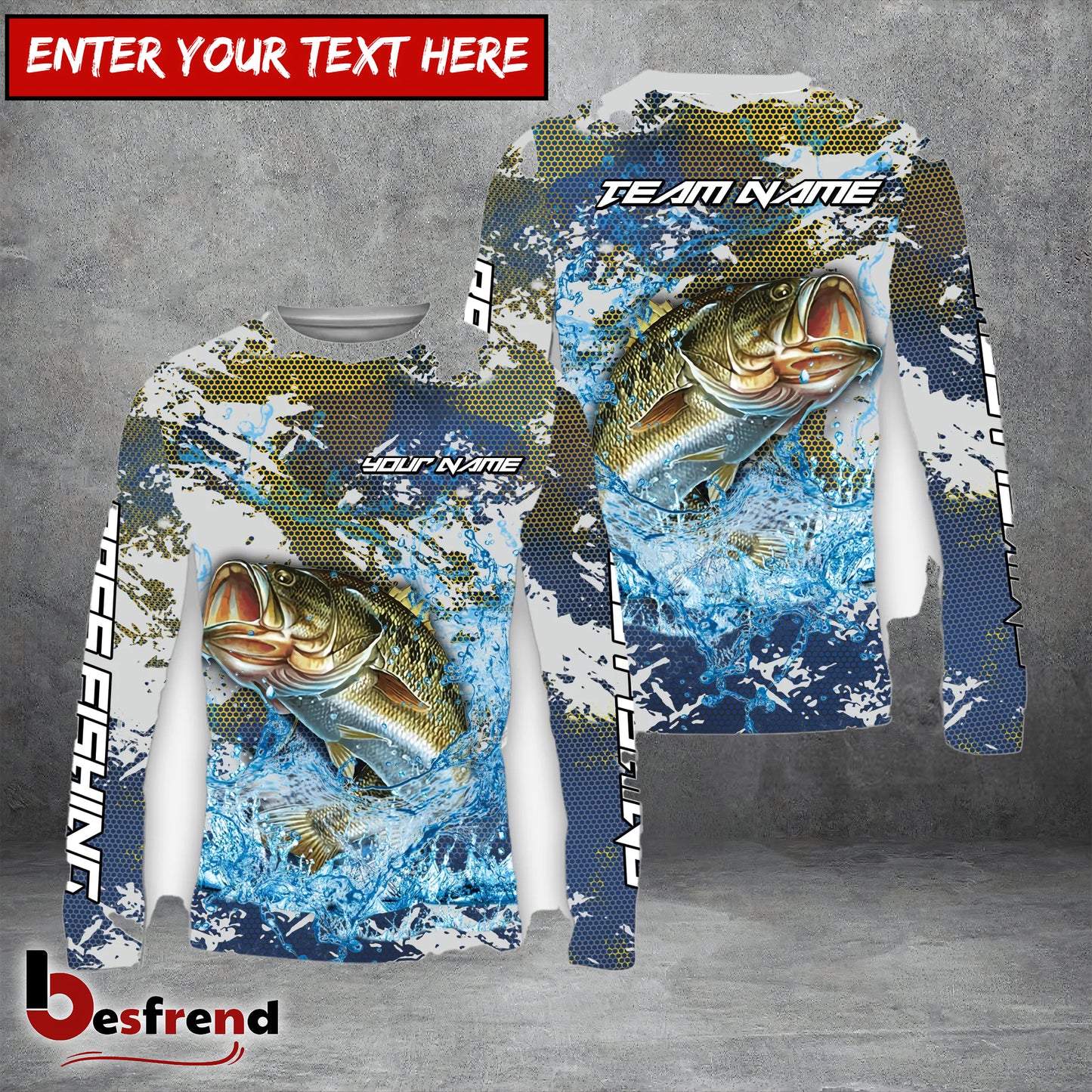 Besfrend 11 Breeds Fishing Hooked on Victory 3D Long Sleeve Shirt
