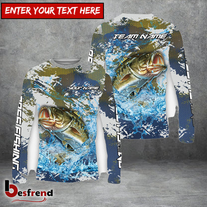 Besfrend 11 Breeds Fishing Hooked on Victory 3D Long Sleeve Shirt