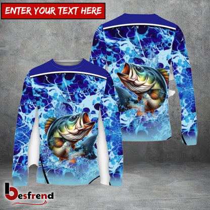 Besfrend 11 Breeds Fishing Ocean Motion Customized Name Team Name 3D Shirt