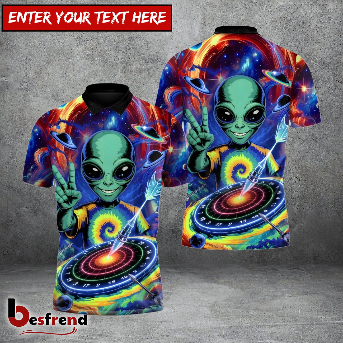 Besfrend Alien Alliance of Perfect Aim Darts 3D Shirt