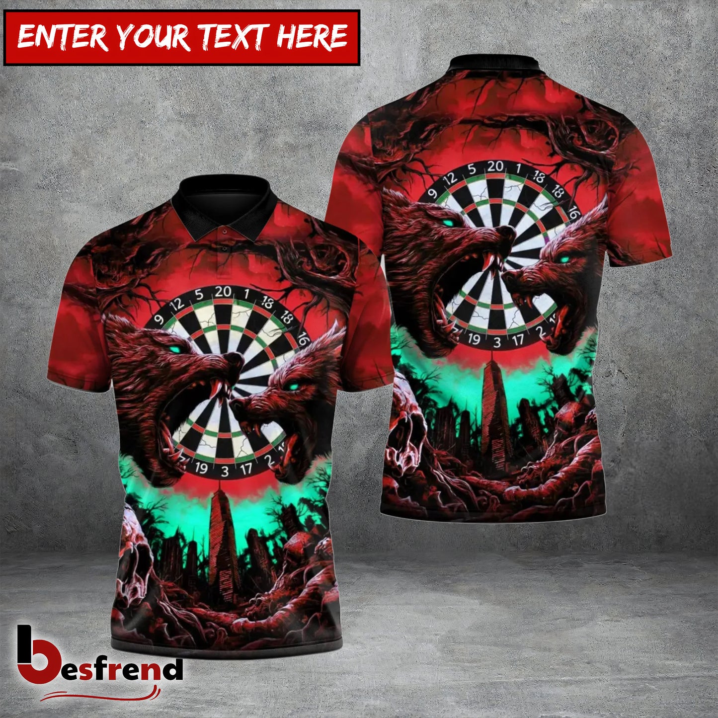 Besfrend Alpha Strike Darts 3D Shirt
