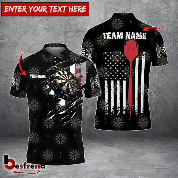 Besfrend American Athlete Red Custom Darts Shirts