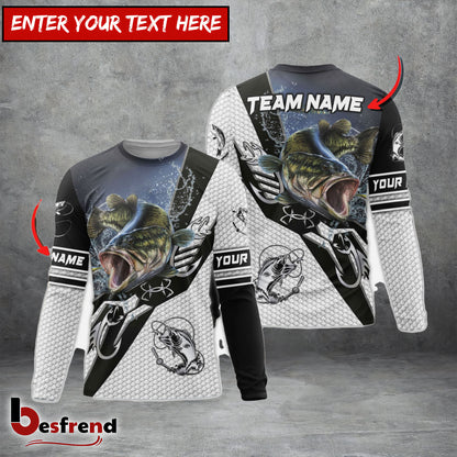 Besfrend Bass Fishing Target Locked Custom Name  Team Name 3D Shirts