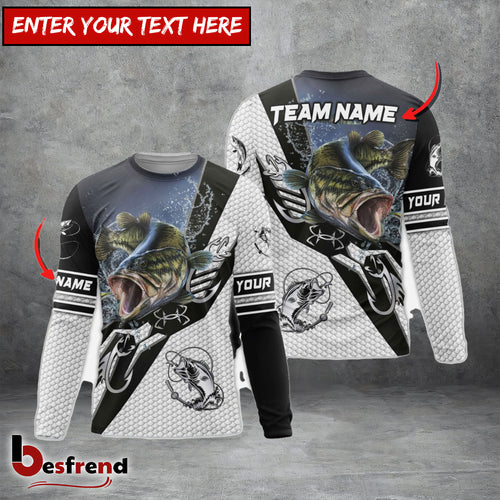 Besfrend Bass Fishing Target Locked Custom Name  Team Name 3D Shirts