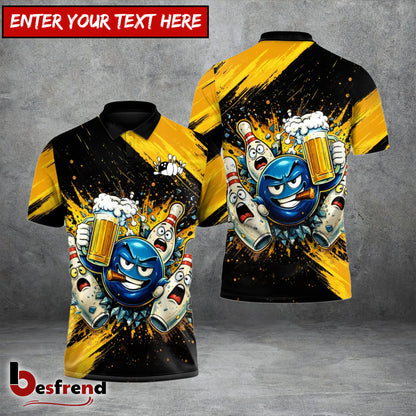 Besfrend Boozy Beer Bowling Bash 3D Shirt