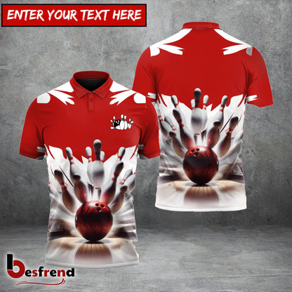 Besfrend Bowling And Pins Ice Age Pattern 3D Shirt