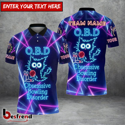 Besfrend Bowling O.B.D - Obsessive Bowling Disorder Customized Name Team Name 3D Shirt