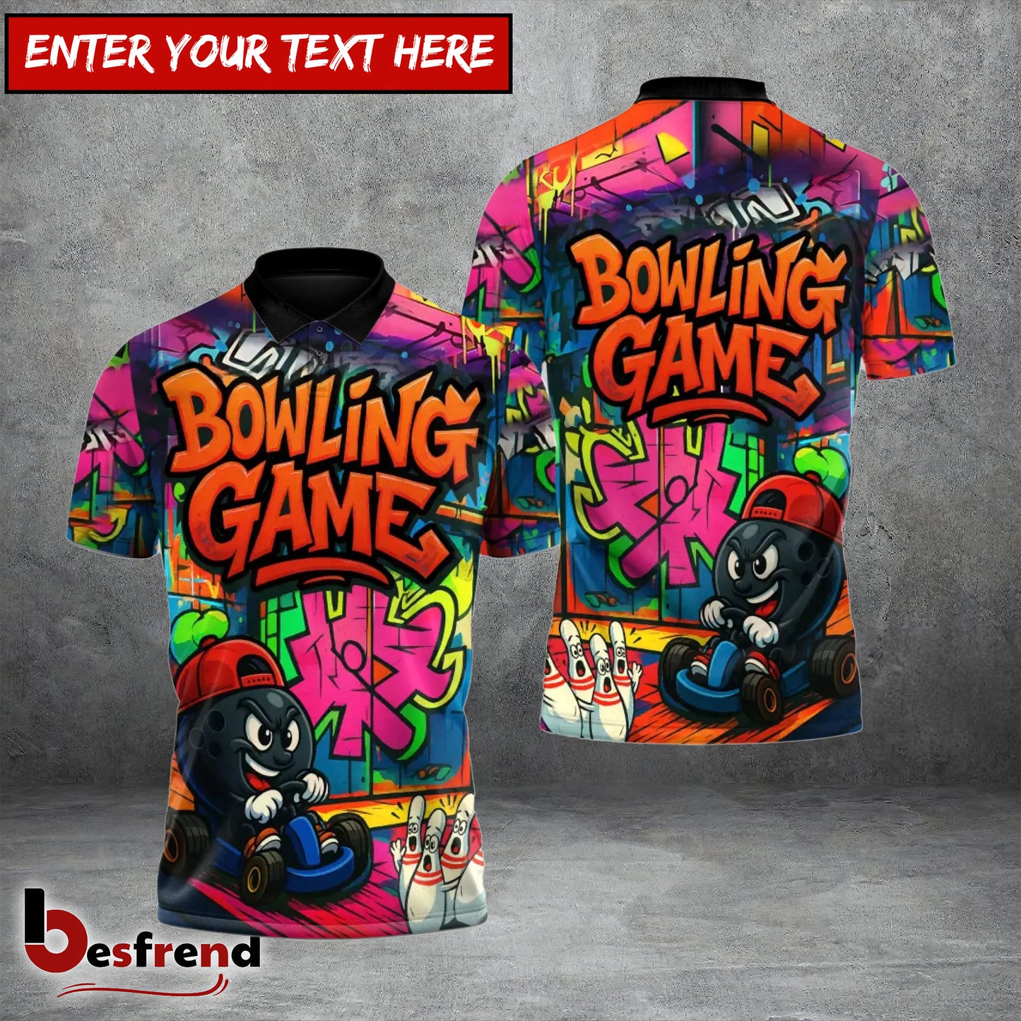 Besfrend Bowling Street Lane Legends 3D Shirt