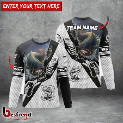 Besfrend Catfish Fishing Target Locked Custom Name  Team Name 3D Shirts