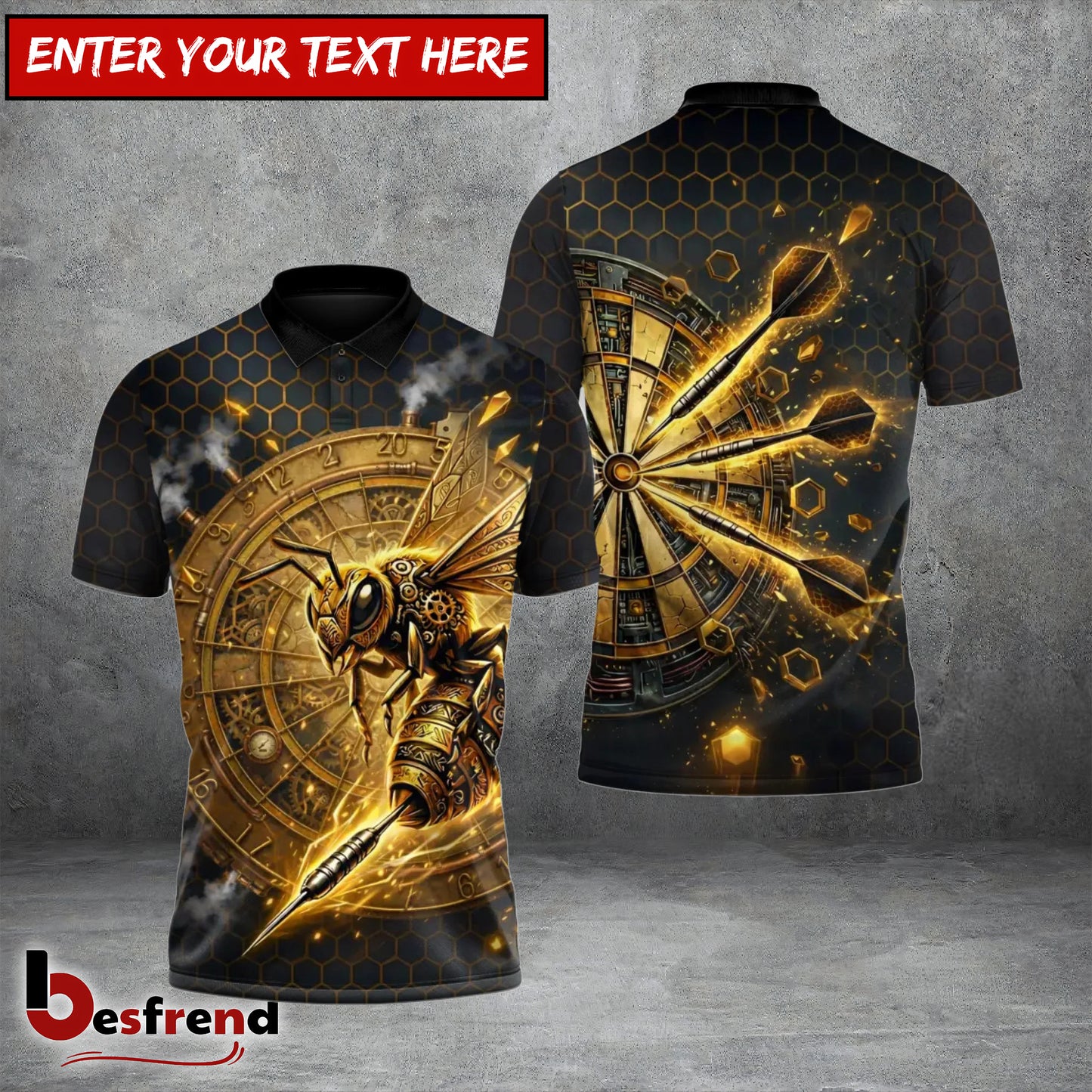Besfrend Chrono Forge Precision Syndicate Darts 3D Shirt