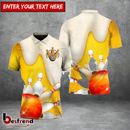 Besfrend Cold Beer  Bowling Strike 3D Shirt
