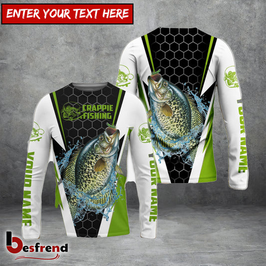 Besfrend Crappie Fishing Jerseys Crappie Custom 3D Shirts
