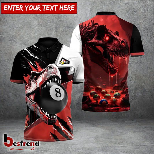 Besfrend Crimson T-Rex Fury Bowlings 3D Shirt