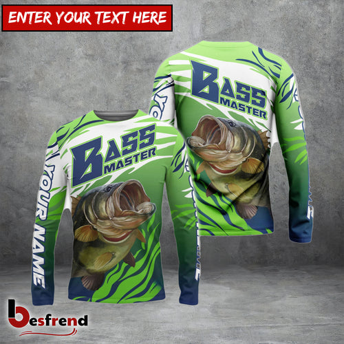 Besfrend Customize Name Bass Master Fishing 3D Shirts