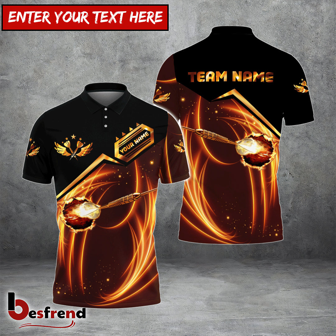 Besfrend Dart Fire Personalized Name 3D Shirt
