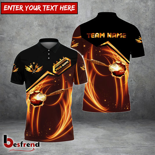 Besfrend Dart Fire Personalized Name 3D Shirt