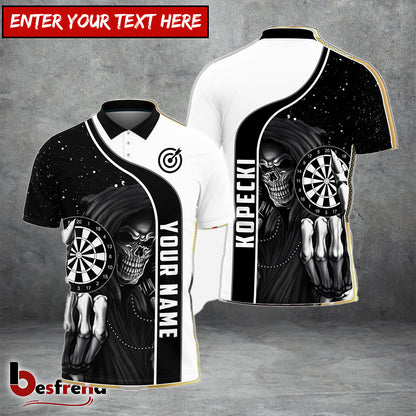 Besfrend Dart Skull Personalized Name 3D Shirt