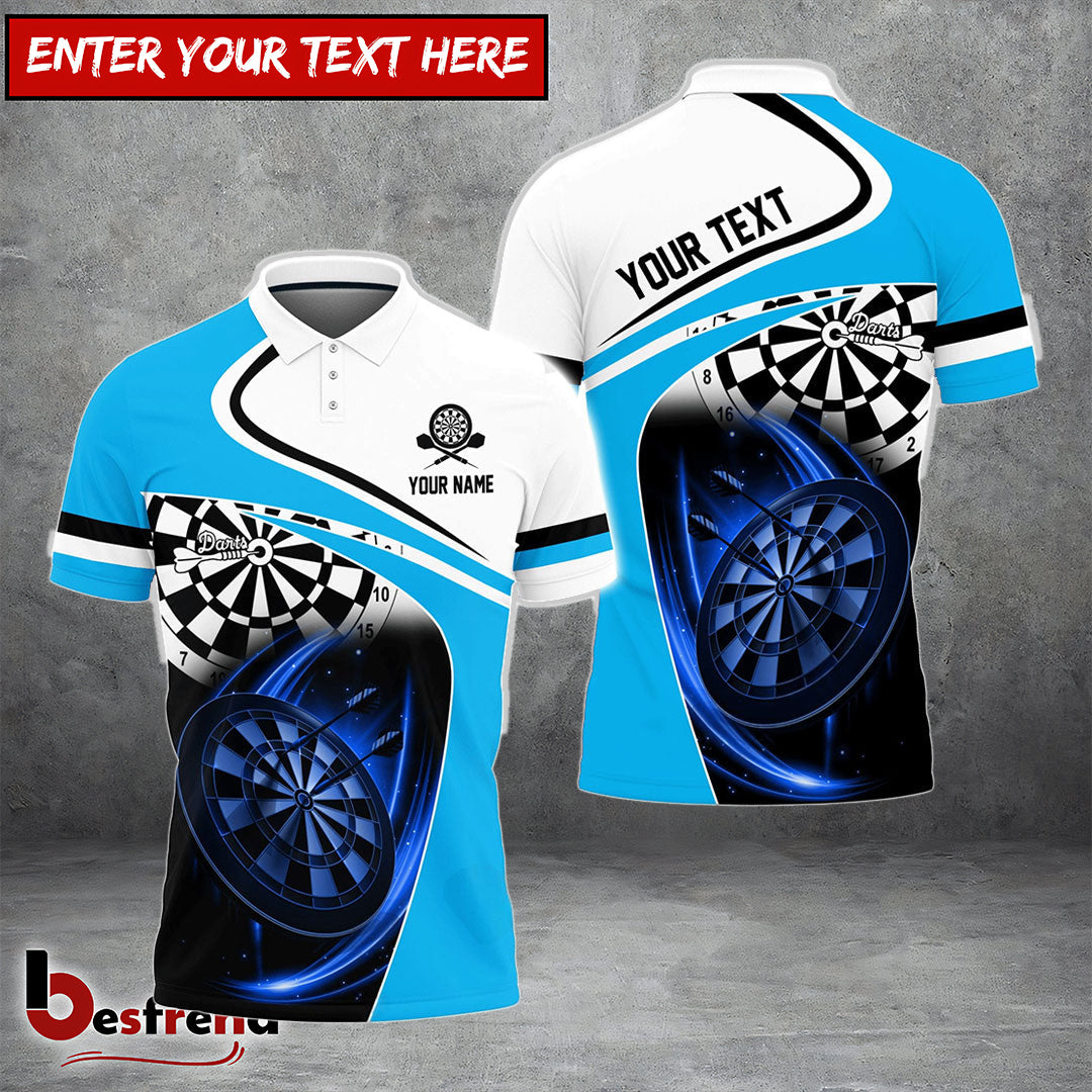 Besfrend Dartboard Lighting Personalized Name 3D Shirt