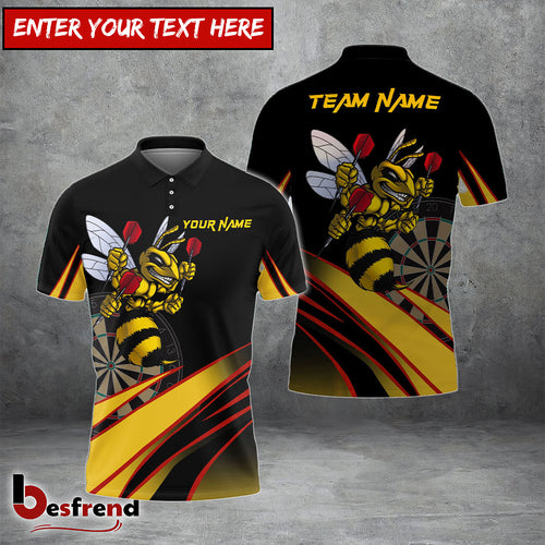 Besfrend Darts Bee Personalized Name Team Name 3D Shirt