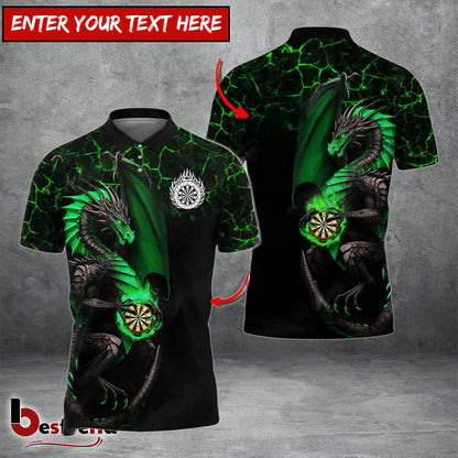 Besfrend Darts Big Dragon Personalized Name Team Name 3D Shirt