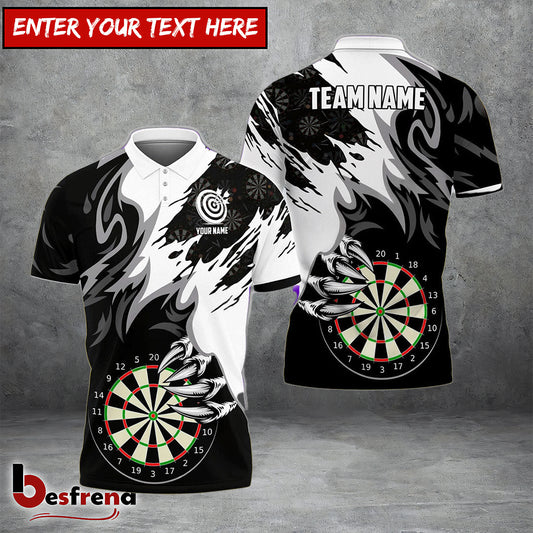 Besfrend Darts Board Claws Of Devil Personalized Name Team Name 3D Shirt