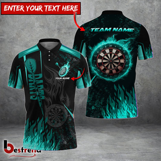 Besfrend Darts Burning Room Personalized Name Team Name 3D Shirt