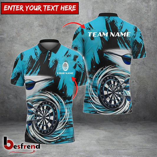Besfrend Darts Colorful Wave Personalized Name Team Name 3D Shirt