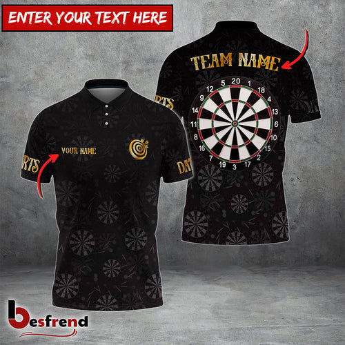 Besfrend Darts Golden Time Personalized Name Team Name 3D Shirt