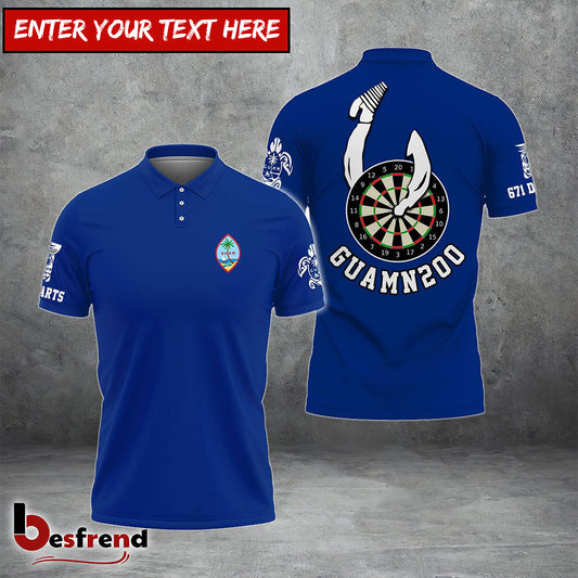 Besfrend Darts Guam Flag Personalized 3D Shirt