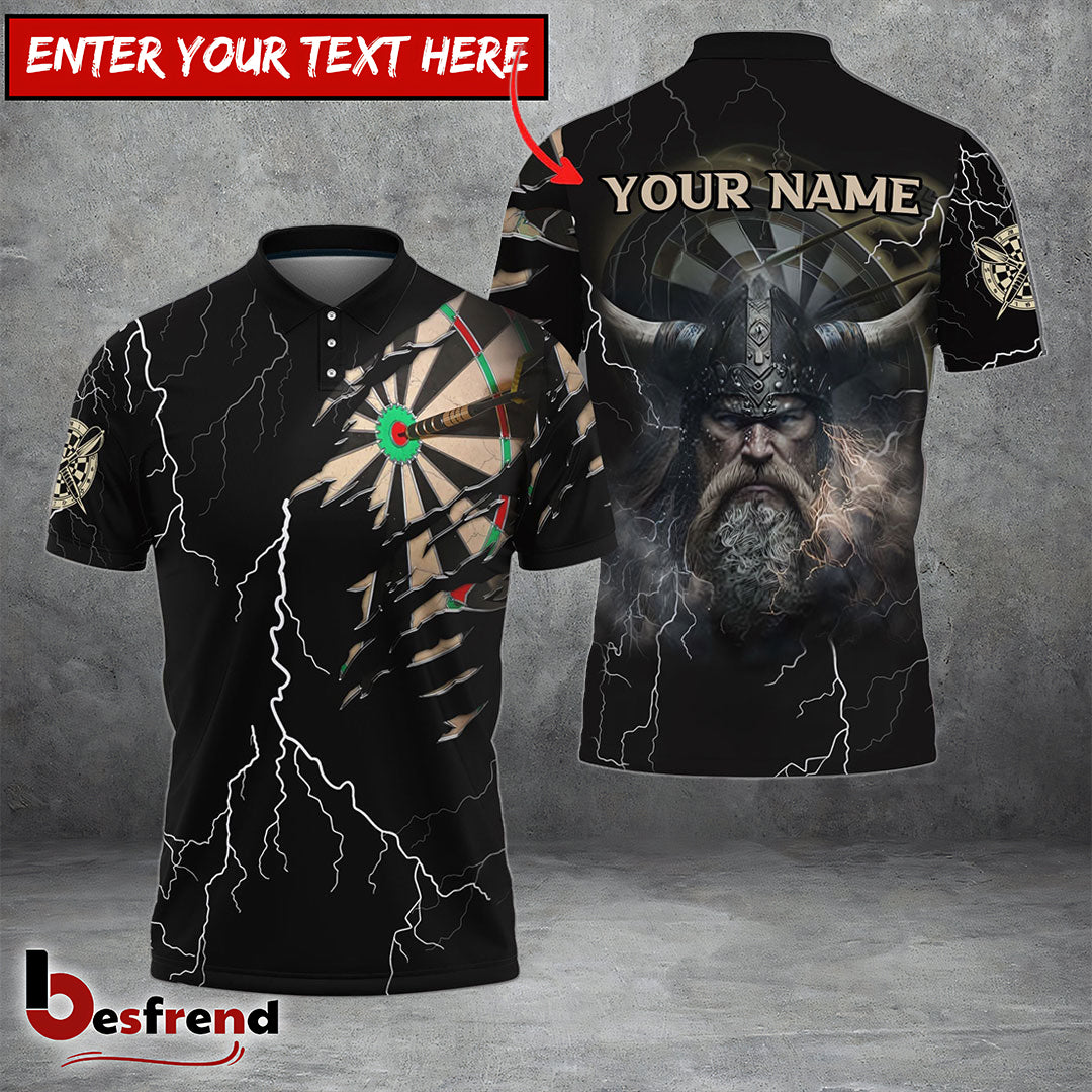Besfrend Darts Paint Splash Personalized Name 3D Shirt