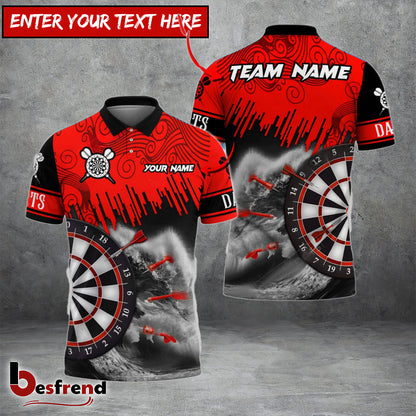 Besfrend Darts Seawave Personalized Name Team Name 3D Shirt