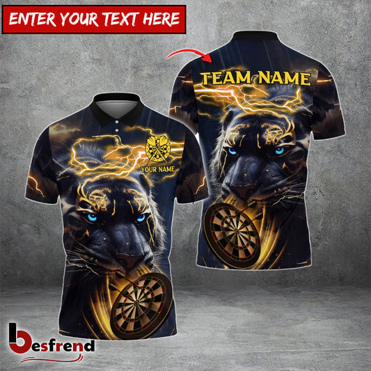 Besfrend Darts Storm Tiger Personalized Name Team Name 3D Shirt