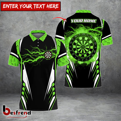 Besfrend Darts Thunder Personalized Name 3D Shirt