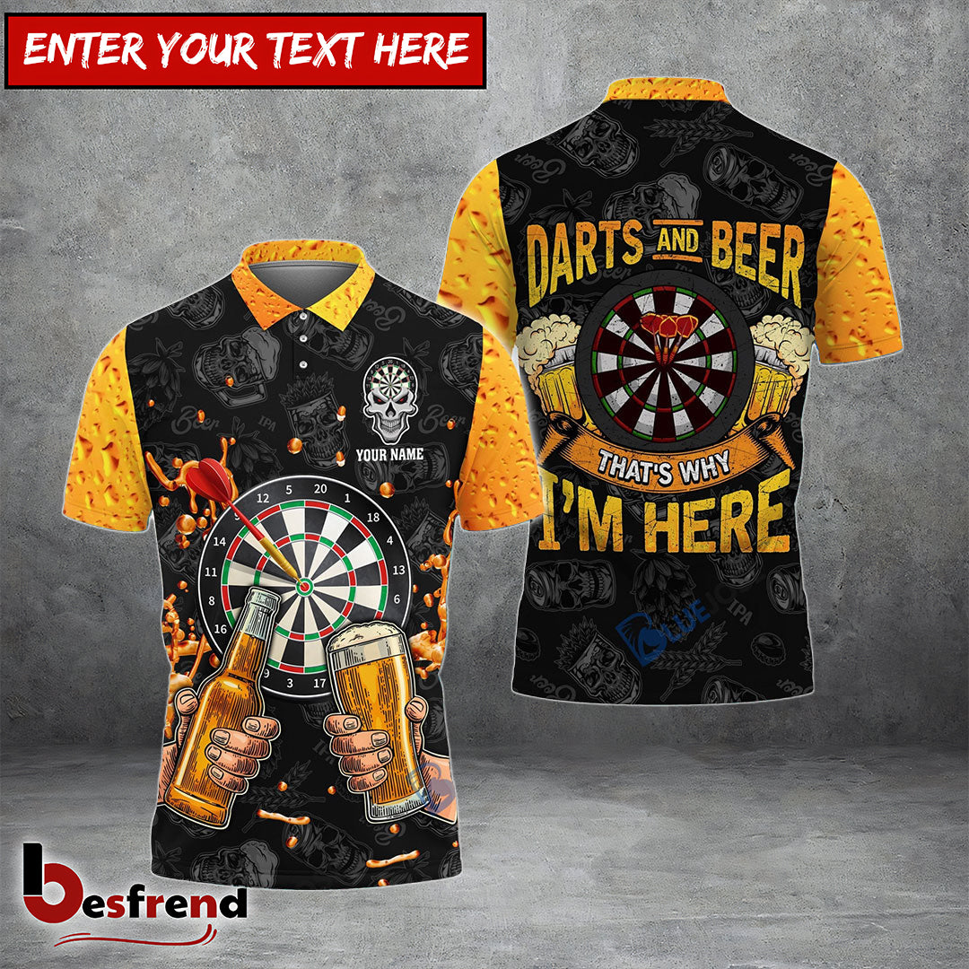 Besfrend Darts  Beer Personalized Name 3D Shirt