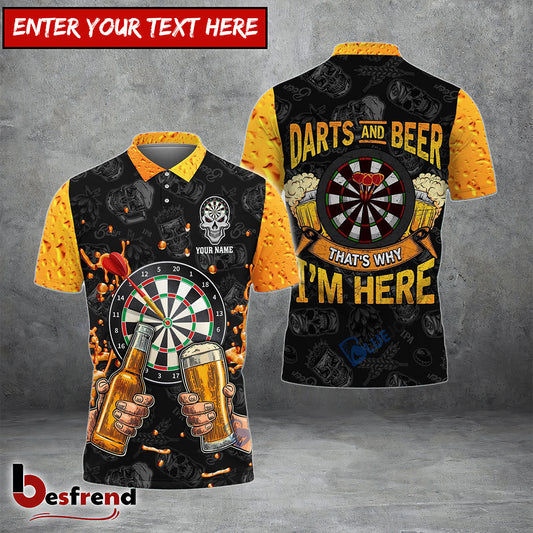 Besfrend Darts  Beer Personalized Name 3D Shirt