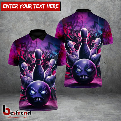 Besfrend Demon Ball Bowling Custom Polo Shirt