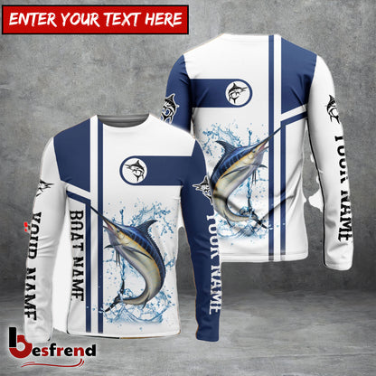 Besfrend Fishing Marlin Customize Name 3D Shirts