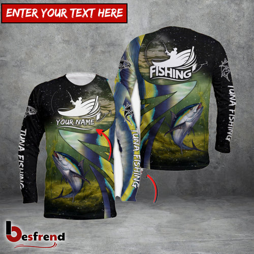 Besfrend Fishing Tuna Skin Customize Name 3D Shirts