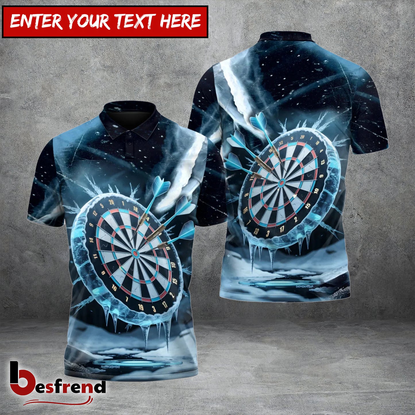 Besfrend Frozen Bullseye Darts 3D Shirt