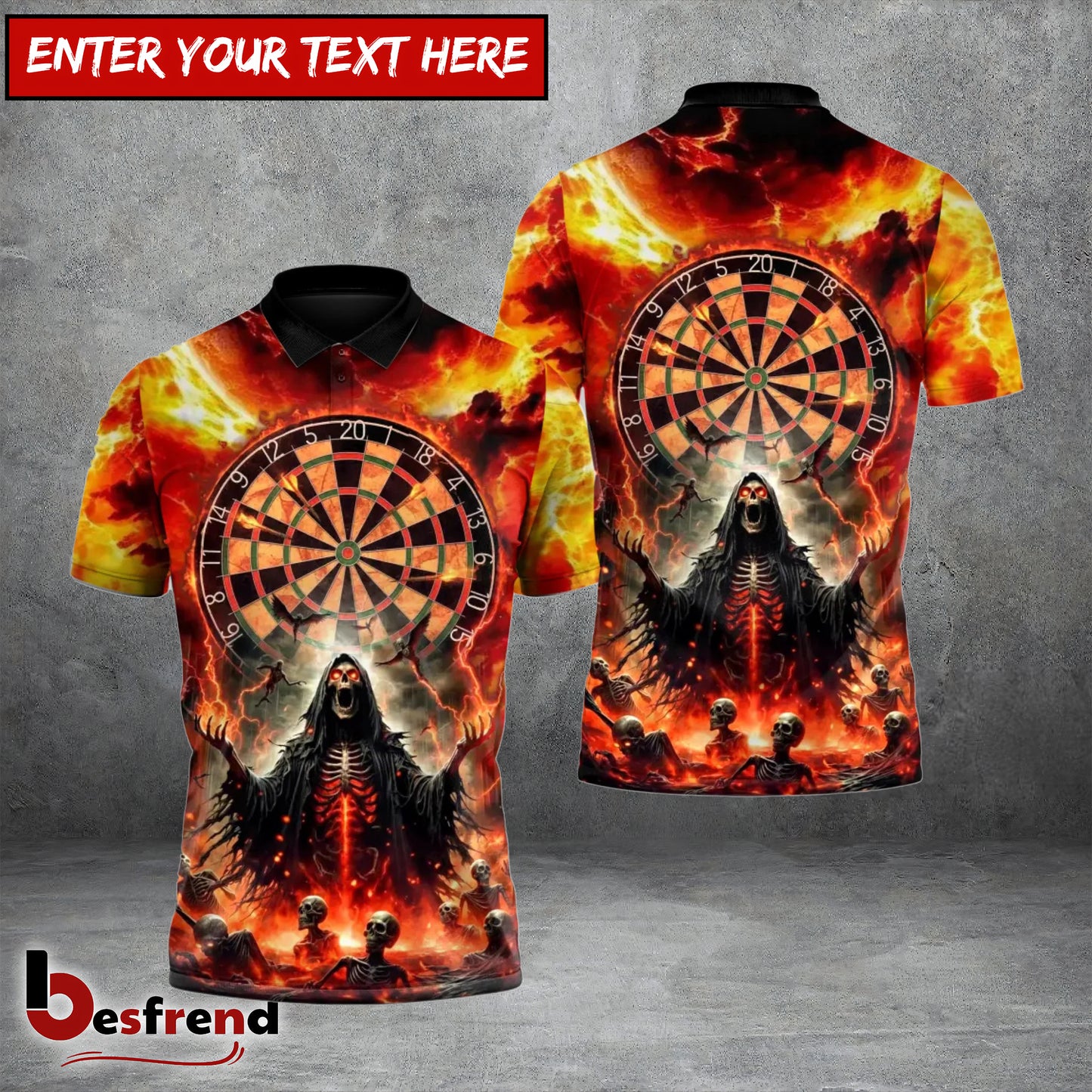 Besfrend Hellbound Darts Apocalypse 3D Shirt