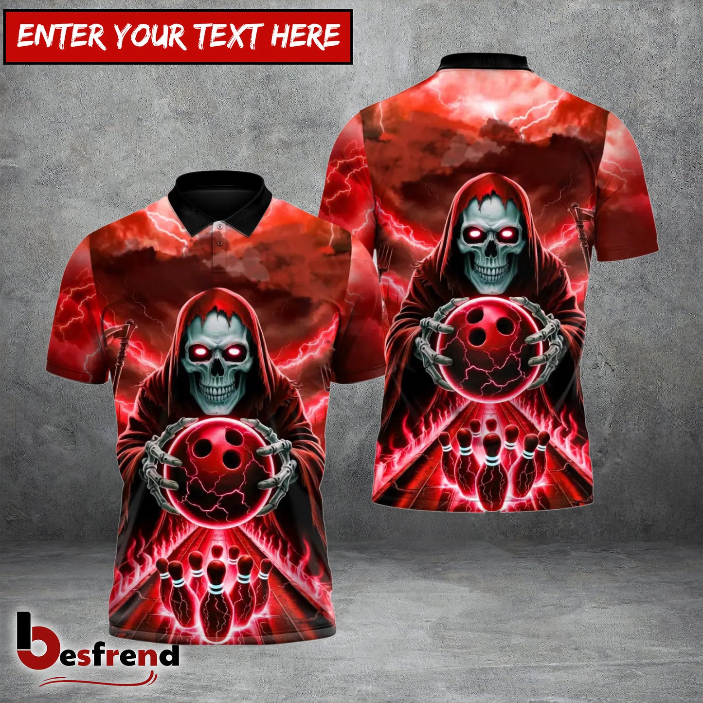 Besfrend Hellfire Bowling Strike 3D Shirt