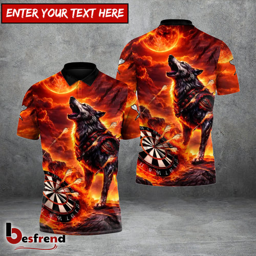 Besfrend Hellfire Wolf Darts 3D Shirt