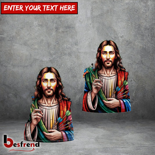 Besfrend Holy Light Dartboard Jesus Darts 3D Shirt