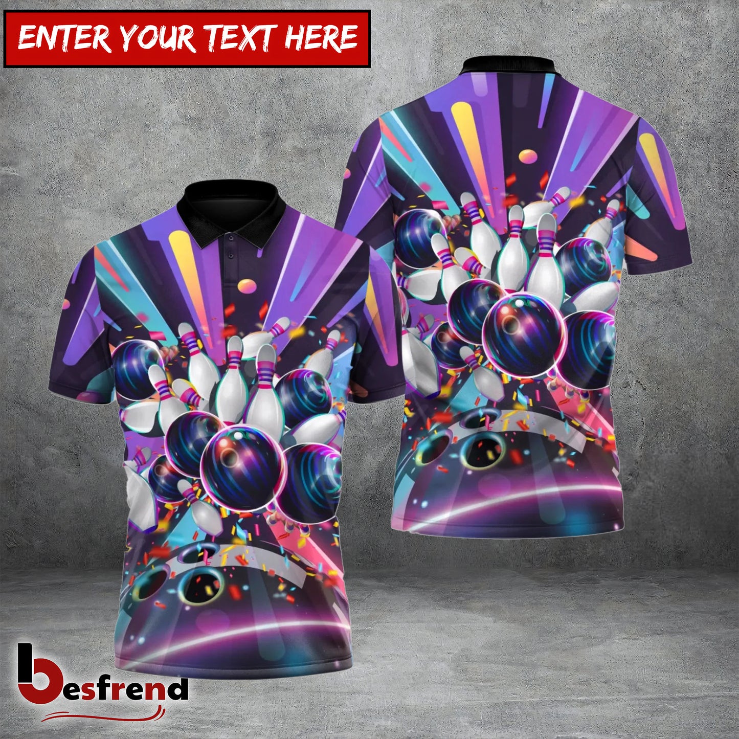 Besfrend Infinity Strike Bowling 3D Shirt