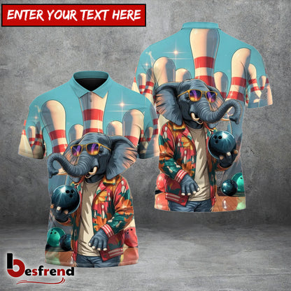 Besfrend Kingpin Elephant Bowling 3D Shirt
