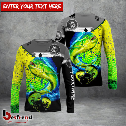 Besfrend Mahi Mahi Fishing Customize Name 3D Shirts