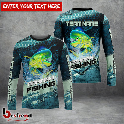 Besfrend Mahimahi Fishing Aqua Strike Custom Name  Team Name 3D Shirts