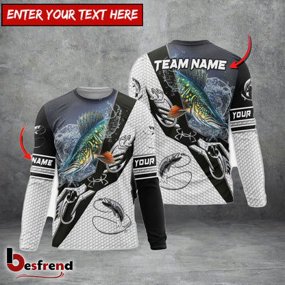 Besfrend Musky Fishing Target Locked Custom Name  Team Name 3D Shirts