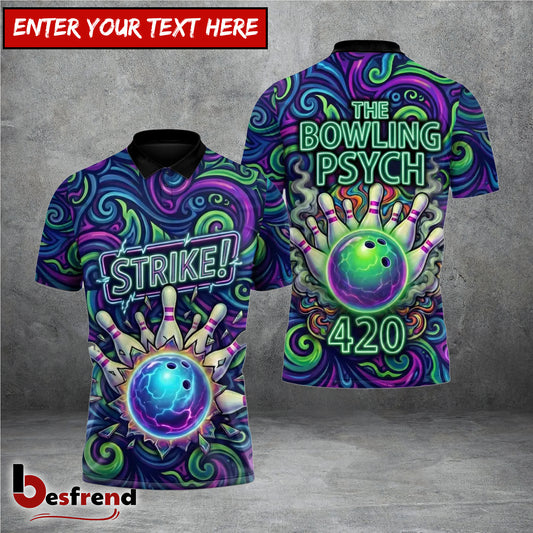Besfrend Neon Pin Prophecy Bowling 3D Shirt